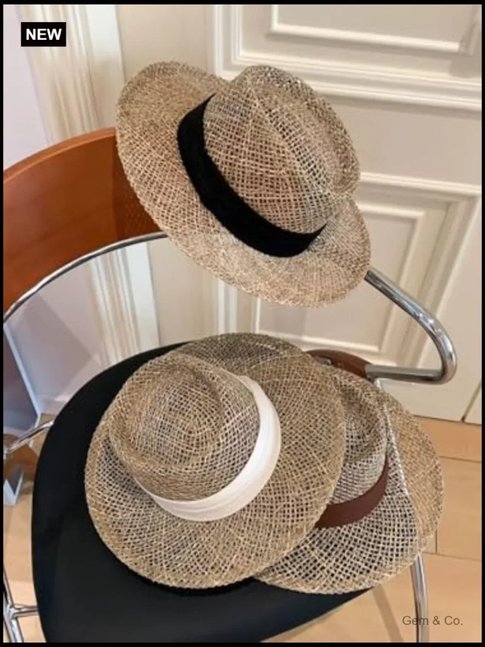 Hollow Out Straw Sun Hat for Women - Stylish Breathable Beach Vacation Visor